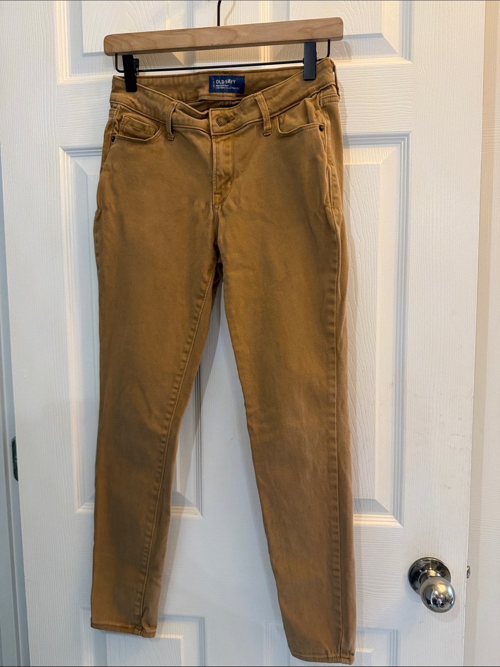 Old Navy Caramel Skinny Stretch Jeans - 8” Mid Rise